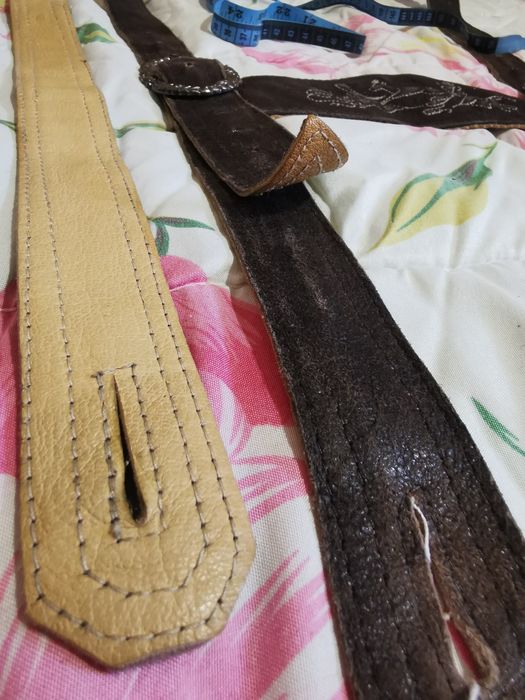 Кожени тиранти с Бродирана предна част и катарами/кожено изделие