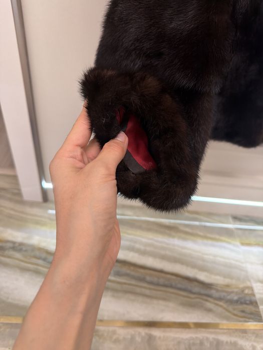 Шуба норковый коричневый