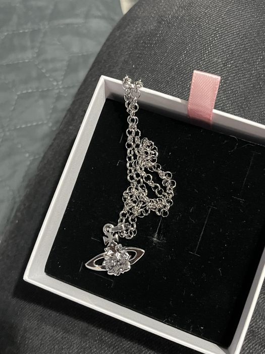 Lantisor Vivienne Westwood Argintiu Iced Out