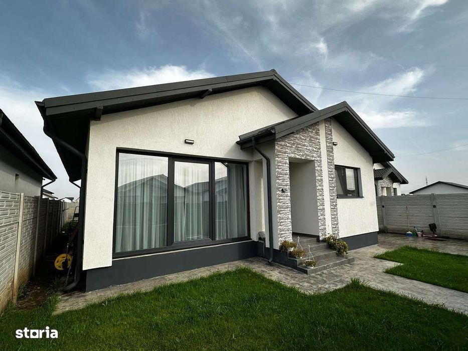 Casă modernă de vânzare| pe parter , Berceni Ilfov - 4 camere | 400 mp