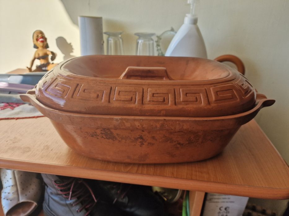 Vas roman cu capac, Kadax, Augustus, Lut, Oval,