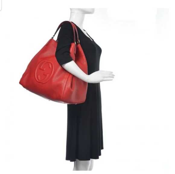 Gucci дамска червена чанта