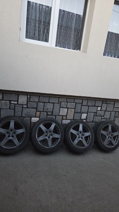 Jante aliaj 205 50 R17 cu cauciuri foarte bune de vara