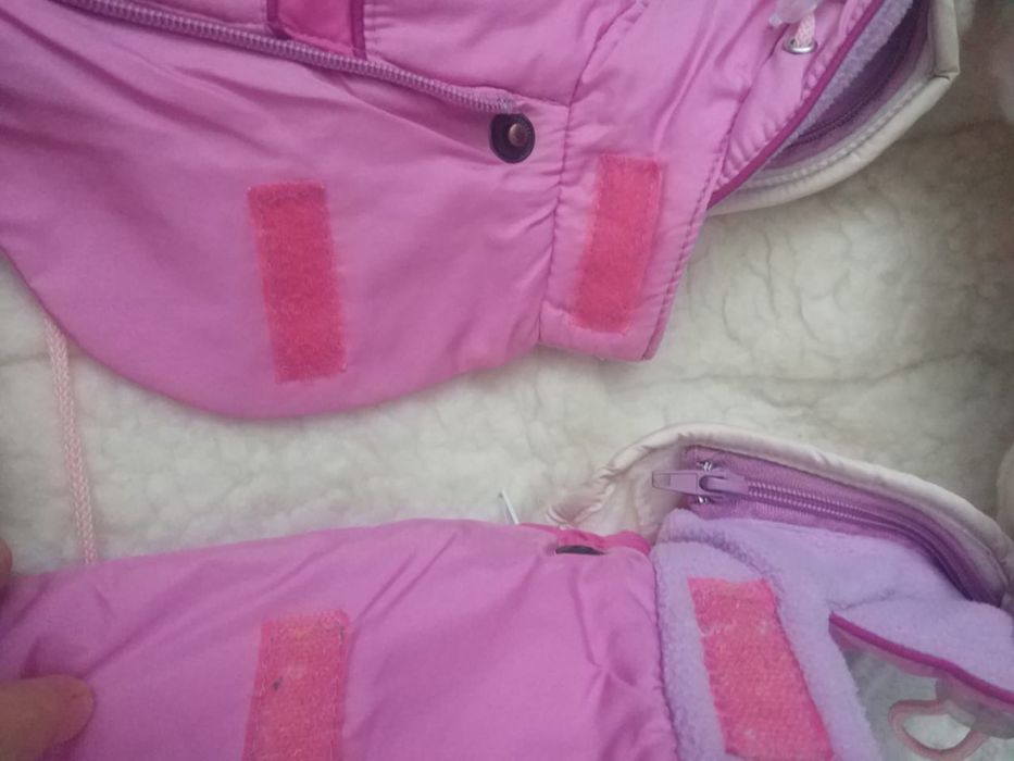 Комбинезон теплый для девочки, полностью все отстегивается