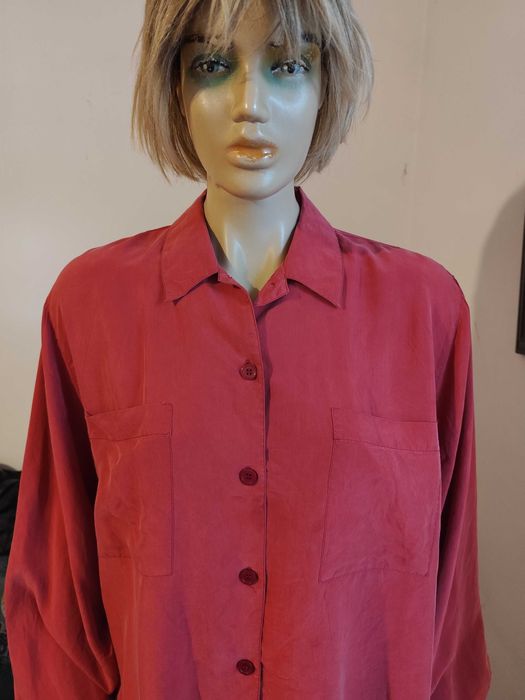 Bluza de matase naturala zmeurie Allison WINGATE-masura 46-Noua!
