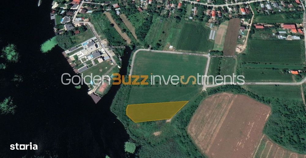 Teren exclusiv 3.800 mp pe malul Lacului Snagov | 38 m deschidere LAC