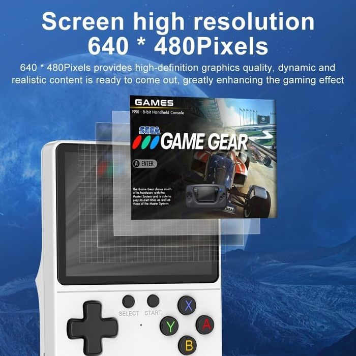 Преносима Ретро Конзола NOBES GB350 – 3.5" IPS Екран, 64GB и 21000+ Иг