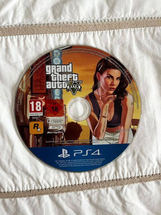 Диск GTA5 PlayStation 4