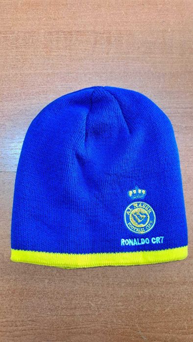 Жълта Зимна шапка Роналдо Ал насър Плетена сезон 25/ 26 Детско и мъжко