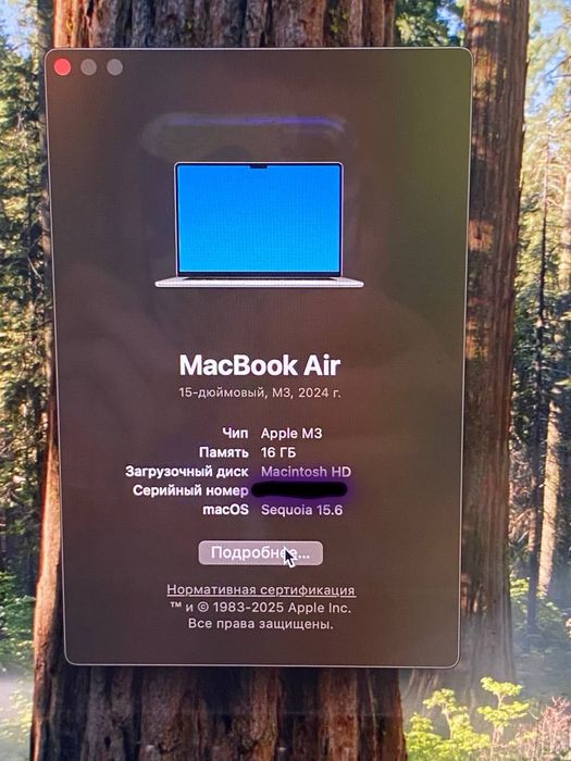 MacBook Air 15 M3 16/512 100%