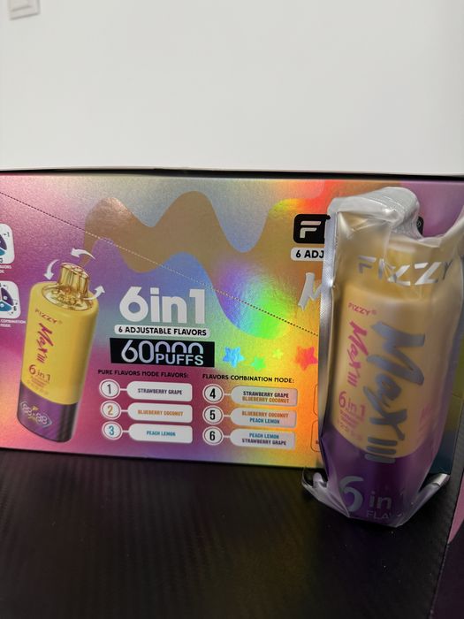 Vape 60,000/60k 6 in 1 reincarcabil Port C (livrare in 2 zile)