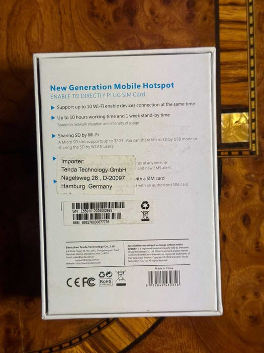Ruter Portabil Tenda 4G LTE-ADVANCED