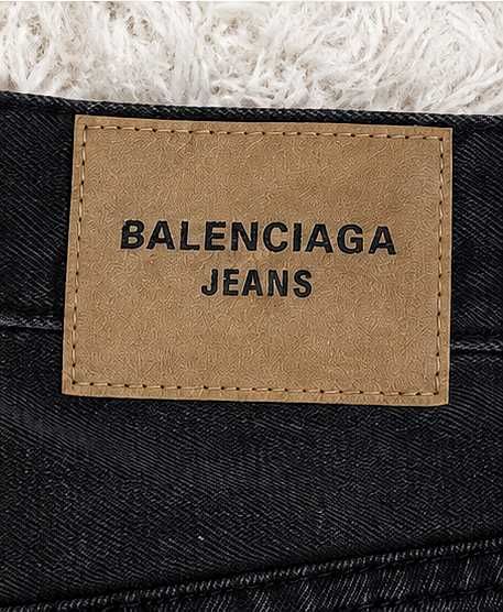 Blugi Balenciaga Negri Wide Leg