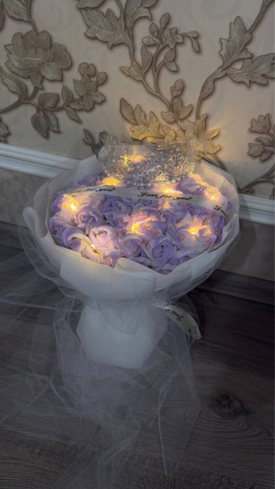 Мыльные цветы 52 розы