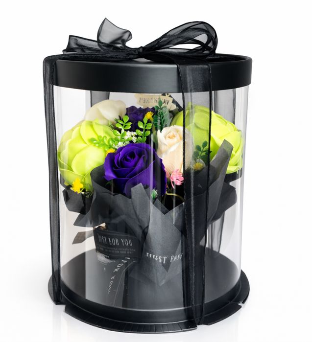 Уникален бутет за 8 март с рози ,бонбони,лалета, фрезия, божур и др.