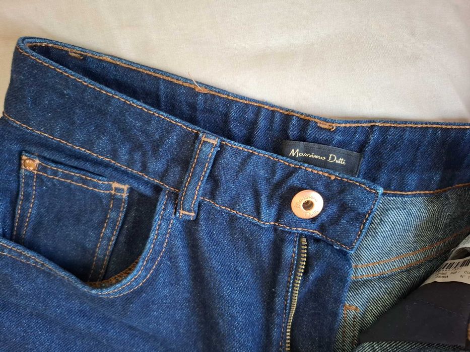 Тъмно сини дамски дънки Massimo Dutti