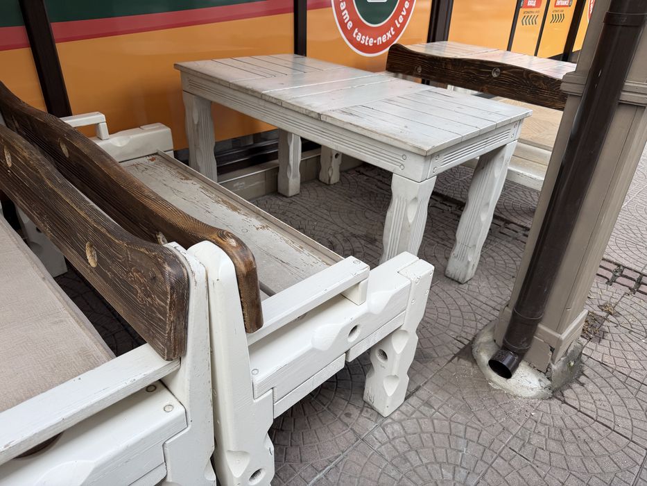 Дървени градински комплекти