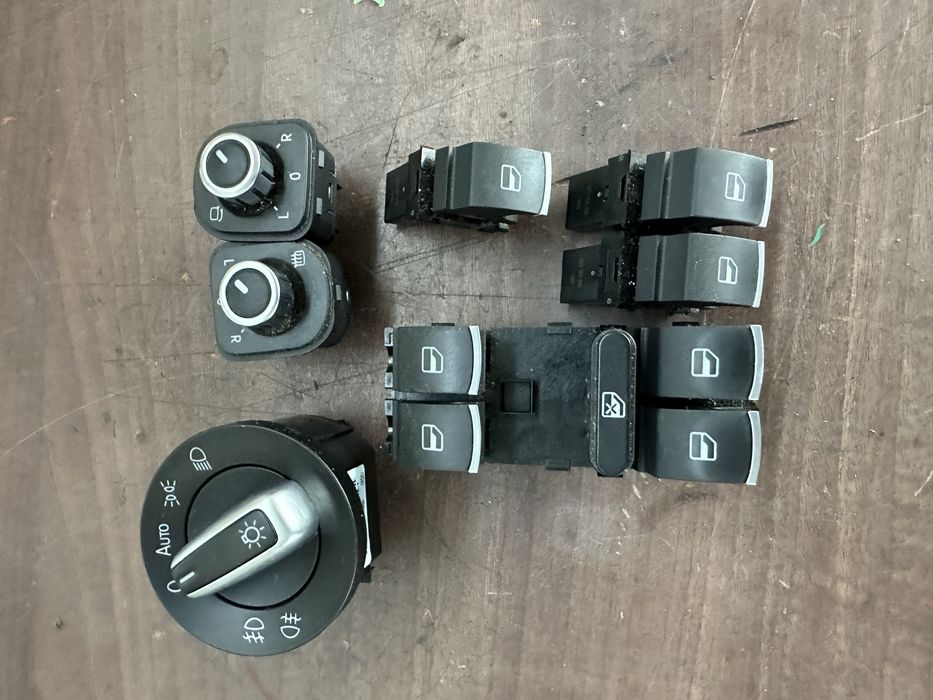 Butoane geam bloc lumini oglinzi crom passat cc b7 b6 tiguan golf 6