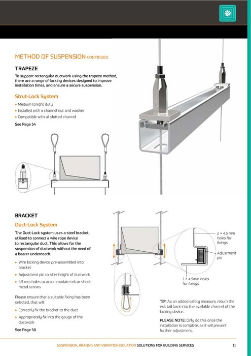 Стяга за стоманено въже (S 50 kg Zip Clip)