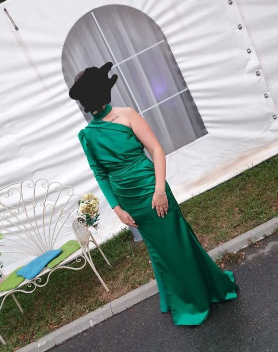 Rochie eleganta, verde smarald