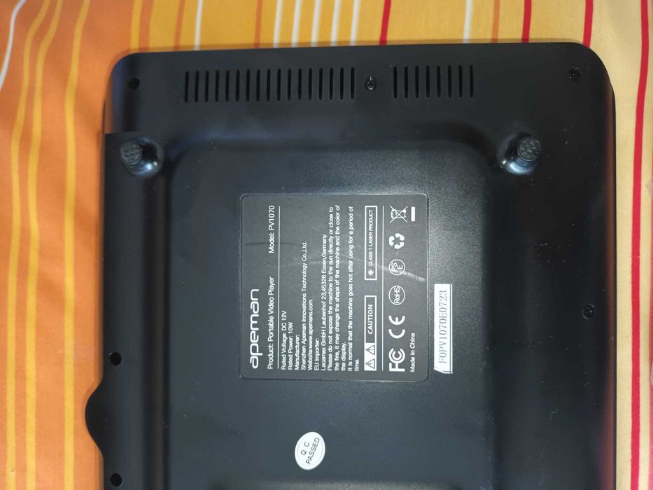 DVD Player portabil Apeman PV1070