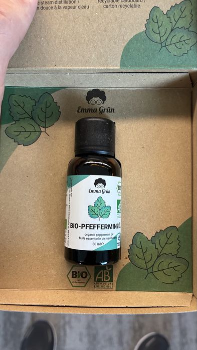 Ulei esențial Bio de Mentă (Mentha x piperita) Emma Grün 30 ml - Certificat Alimentar