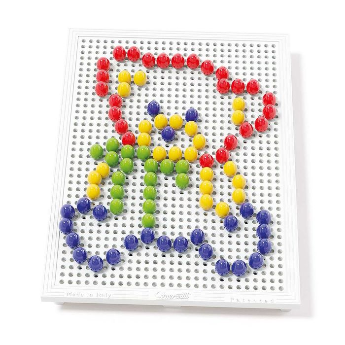 Детска мозайка с пинчета (пегборд), 3–6 г. FantaColor Basic 100