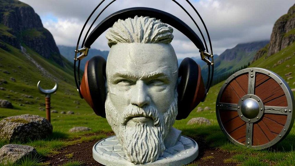 Suport casti Ragnar Lothbrok (Vikings) 22cm