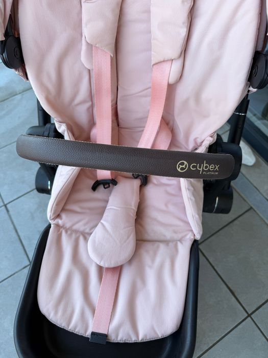 Количка Cybex Priam 4, Сребристо + Pink Rose