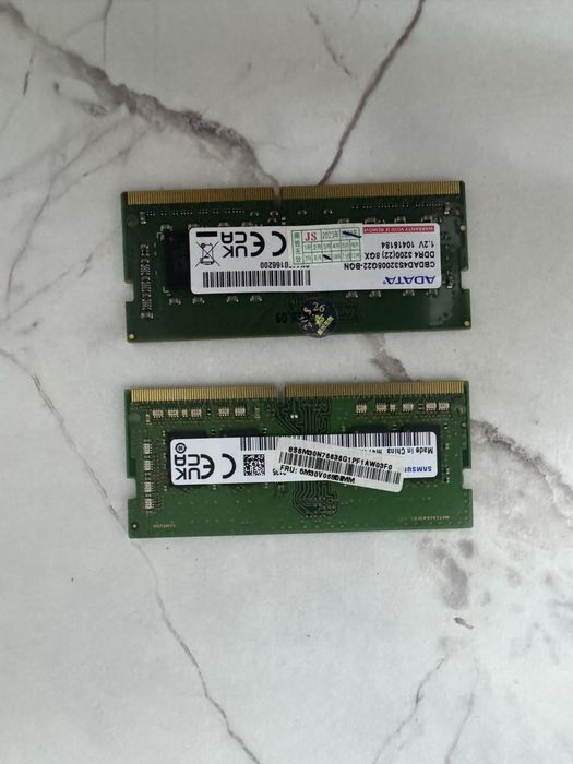 DDR4 3200 2x8gb (16gb) sodimm Обмен две плашки на одну 16gb