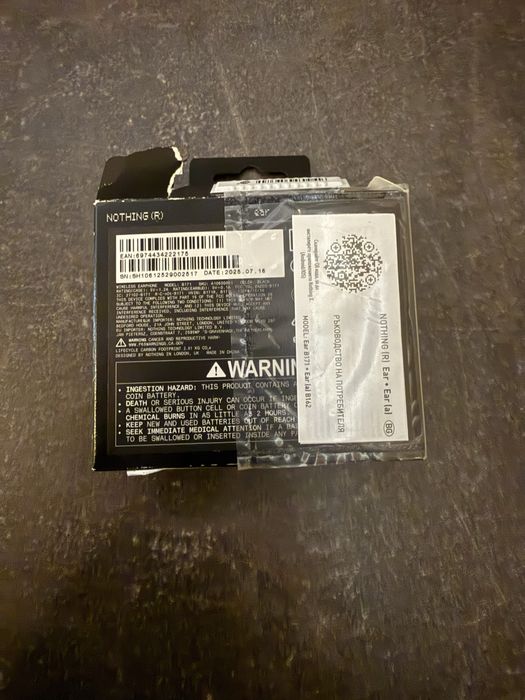 Безжични слушалки Nothing - Ear, TWS, ANC, черни