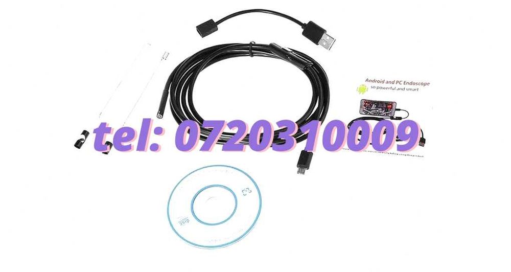 Modul Dispozitiv Video Endoscop 2M Otg Water Resistant 5 5Mm Pentru Inspectie Video In Zone Greu Accesibile Cu Specificatii Conform Titlului