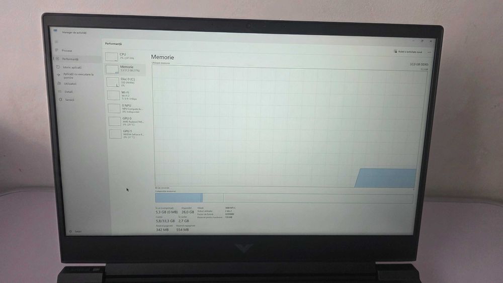 Laptop Gaming HP cu RTX4070, 32GB RAM DDR5, AMD Ryzen™ 7 7840HS, 1TB