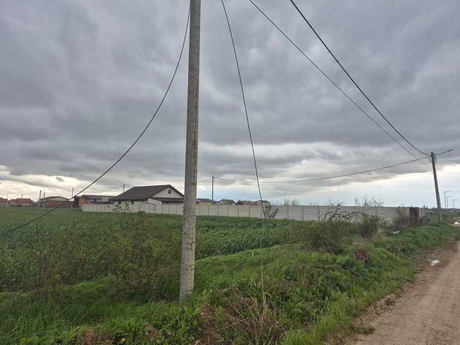 Teren Balotesti,550 mp,langa Dn1,case locuite,electrica-gaz-70m