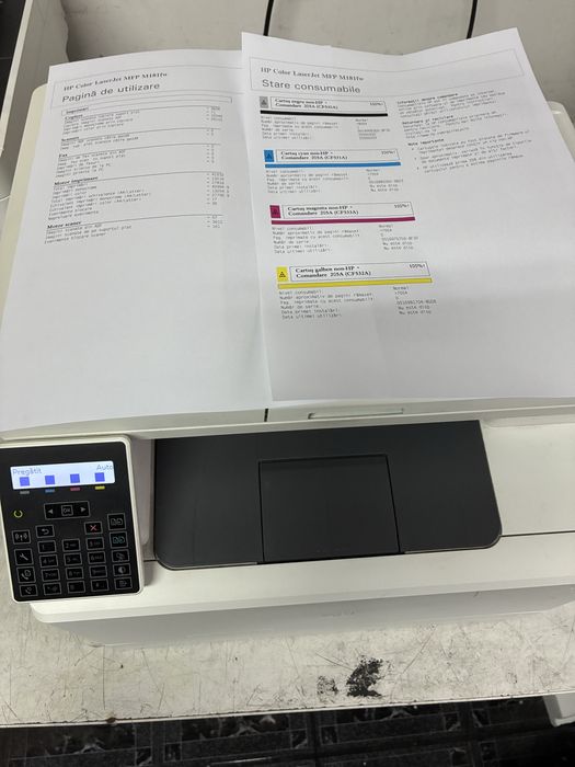 Imrpimanta Multifunctionala color Hp LaserJet Pro M181w Wi-fi ADF, A4