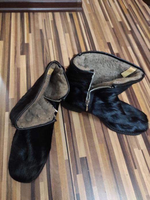 Cizme damă blană naturală, mărimea 38