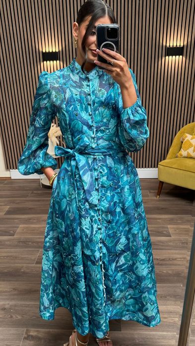 Риза рокля с кристали