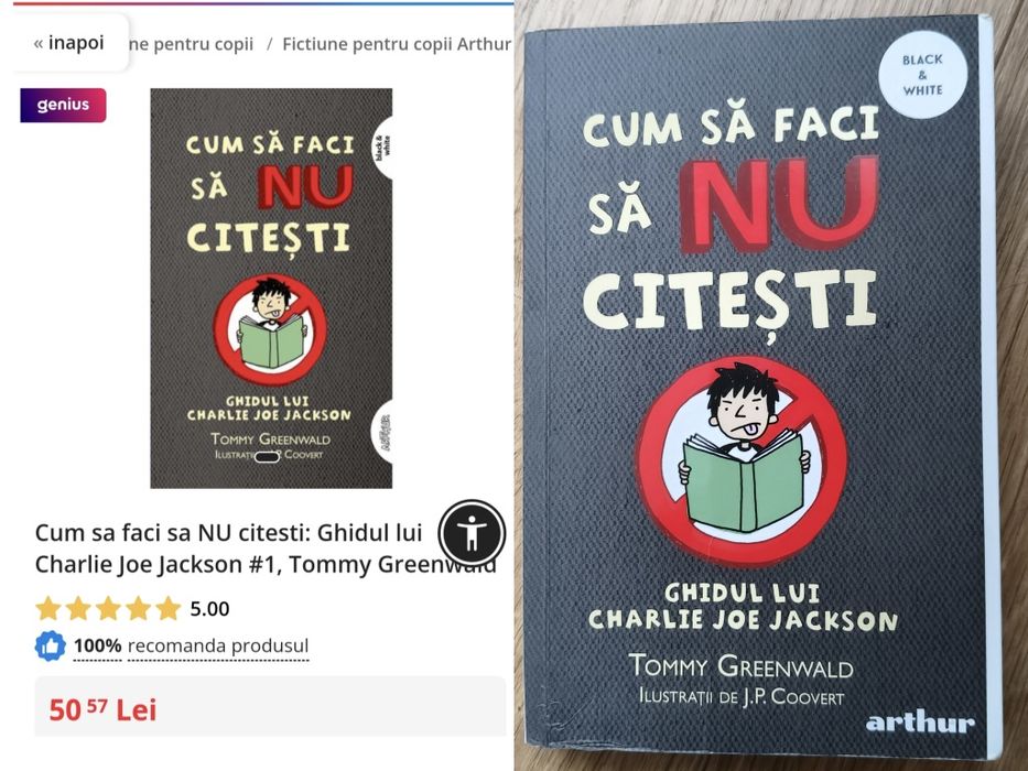 Carte "Cum să faci să nu citești" de Tommy Greenwald