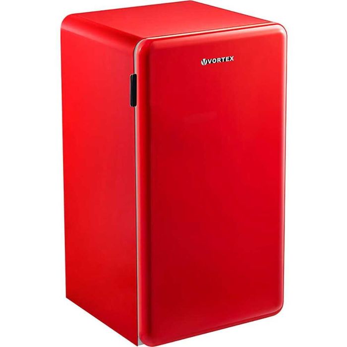 Frigider cu o usa VORTEX  93 l, H 83.5 cm, Clasa F, rosu