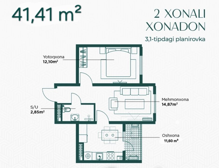 Risoviyda 2 xonali uy sotiladi. Ipoteka ham bo'ladi. Boshiga 26 000 $