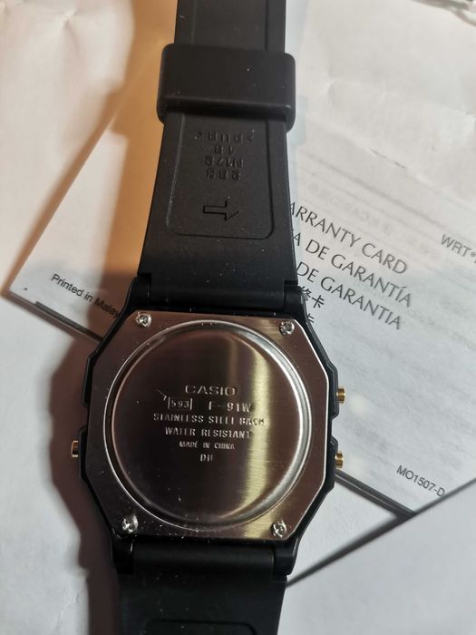 ръчен часовник Casio F-91WG(9QDF)