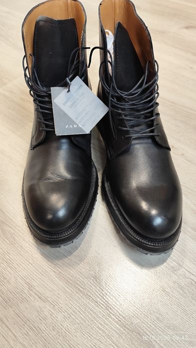 Мъжки боти от естествена кожа ZARA 44 номер