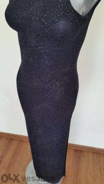 дълга черна бутикова рокля - 80лв.