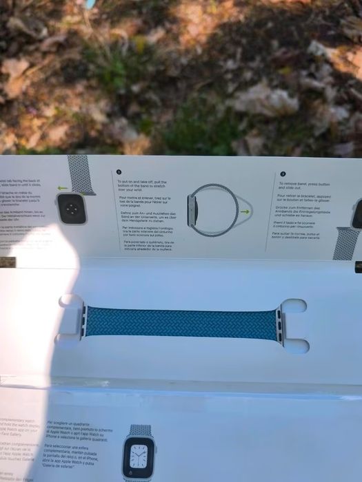 Curele originale Apple Watch de 45 mm: Milanese și împletite, mărimea 9