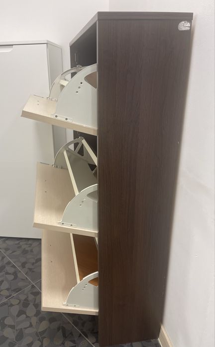 Шкаф за обувки венге /бял дъб