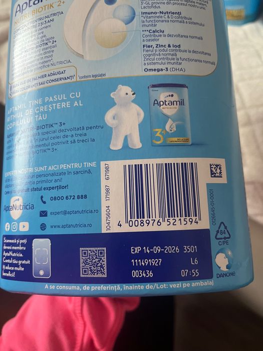 Lapte praf Aptamil 2