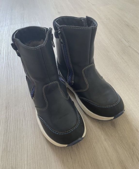 Продам сапоги детские кожа мех натуральные