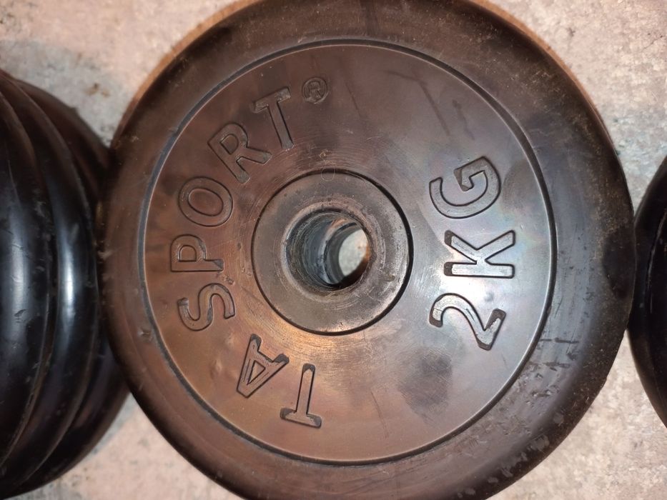 Vând gantere fier 40 kg