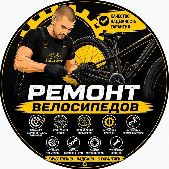 Ремонт ,сборка и обслуживание велосипедов.