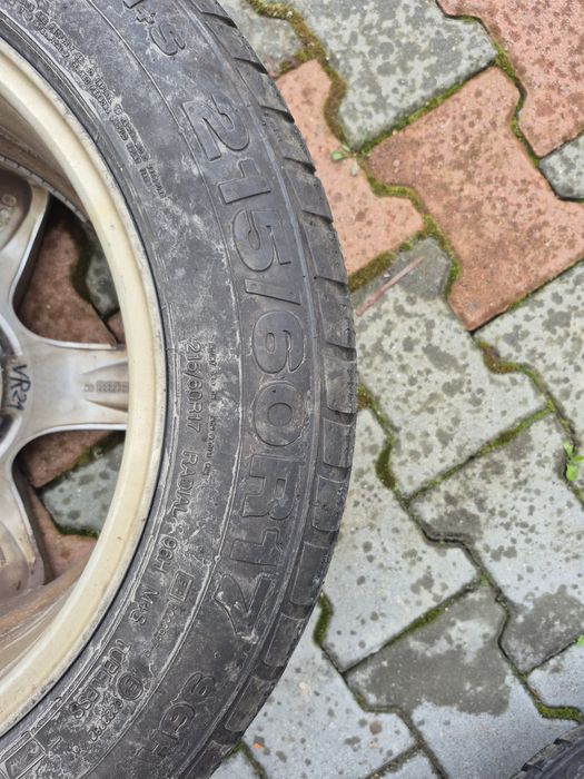 Vând jante cu cauciucuri R17 Rial Germany